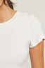 Gabby 2X1 Sweater Rib Short Sleeve Crew Neck