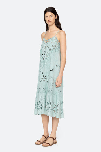 Iyla Soutache Slip Midi Dress