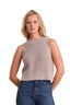 Demi High Crew Neck Tank Top