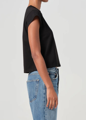 Bryce Cap Sleeve Tee - Black