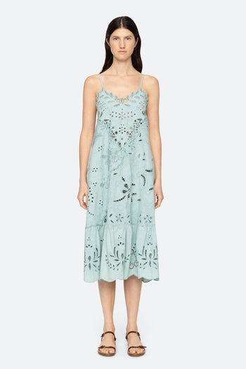 Iyla Soutache Slip Midi Dress