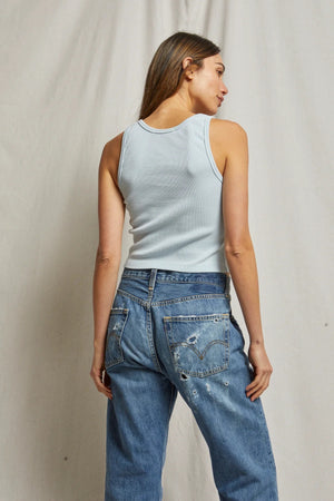 Blondie - Ribbed Tank - Baby Blue