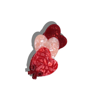 Triple Heart Claw Clip