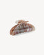 Midi Heirloom Claw - Opalite Shell Checker