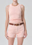 Isabel Rib Tank - Melon Creme