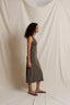 Edith Heavy Rib High-Neck Dress - Dark Olive
