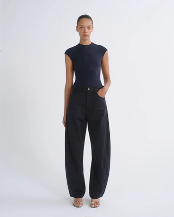 Luna Trouser Structured Twill - Obscura