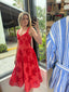 Broderie Dress - Chili Red