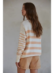 Striped Round Neck Pullover