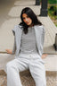 Jenna Striped Boatneck Long Sleeve - Natural/Black Stripe