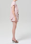 Este Drawstring Short - Raspberry Stripe