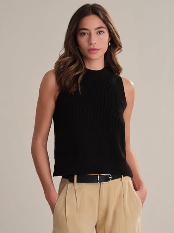 Demi High Neck Tank - Black