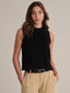 Demi High Neck Tank - Black