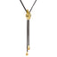 Bolo Necklace with Gold Lariat