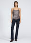 Lili Beaded Tank - Chocolate