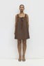 Gabby Dress - Brown Gingham