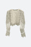 Vania Lace Combo Sleeve Sweater