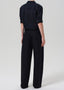 Brynn Linen Drawstring Trouser - True Navy