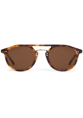 Markle Sunglasses - Maple and Crystal 12k Polarized