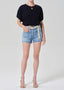 Gia Bubble Top - Navy