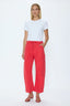 Sabrina Curved Utility Pant - Maraschino