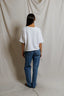 Ezra - Dry French Terry Short Sleeve Sweatshirt - White