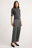 Gia Turtleneck Knit Top - Heather Charcoal