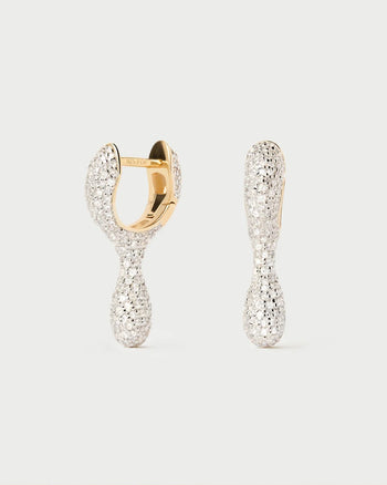 Pave Ray Hoops