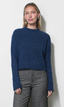 Peyton Fuzzy Sweater - Denim Blue