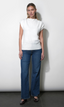 Arieta Funnel Knit Top - White