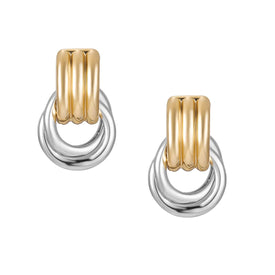 Two-Toned Olsen Convertible Hoops