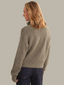 Boxy Snap Front Henley - Mushroom Melange