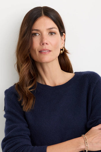 Sloane Cashmere Pullover - Navy