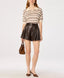Scottie Sweater - Cream Brown Stripe