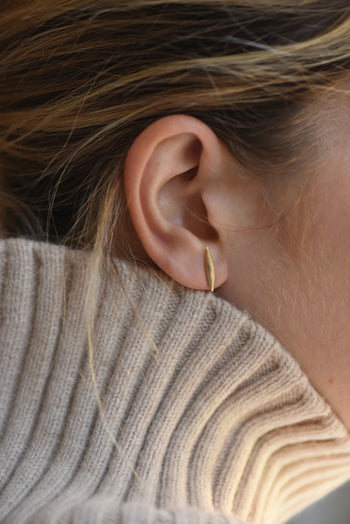 Bar Earrings - Brass