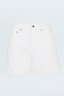 Saige High Rise A-Line Short - Polished White