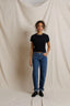 Isabel Sweater Rib Top - True Black