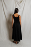 Fabiola Cotton Poplin Sleeveless Dress - True Black