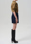 Curved Pocket Mini Skirt
