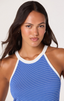 Betia Sweater Top - Blue Stripe
