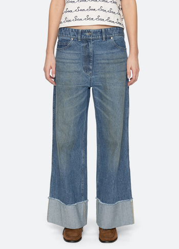 Zayna Denim Straight Leg Jean - Blue