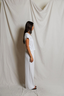 Pearl Japanese Jersey Vneck - White