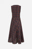 Atina Dress - Dark Red Check