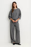 Indira Cashmere Top - Heather Ash