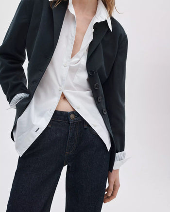 Josie L/R Relaxed Flare - Dark Rinse