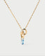 Blue Lily Necklace