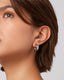 Staple Hoops Small - Platinum