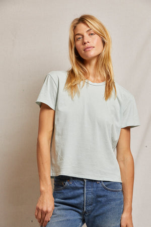 Harley - Cotton Boxy Crew Tee - Fresh Mint