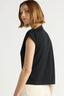 Kenny Asymmetric-Neck Tee - Black
