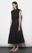 Oren Poplin Sleeveless Shirt - Black